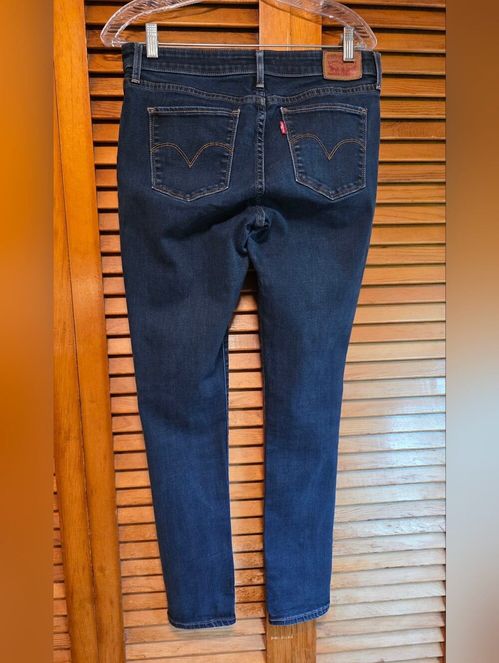 Levi's 711 Skinny Jeans Women's Size 31X32 Dark Wash - Picture 2 of 16